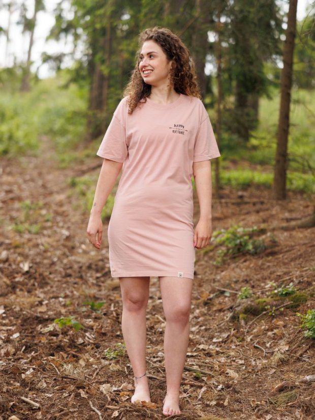 Dámské šaty Happy šíp - růžové