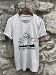 Zachraňte dámské tričko Hit the mountains - šedé
