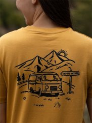 Dámské tričko Vanlife - hořčicové