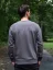 Zachraňte pánská mikina bez kapuce Vrcholky - lávově šedá