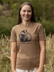 Dámské tričko Jezevec - hnědé