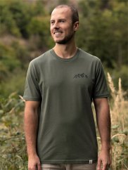 Pánské tričko Pohoří - zelené