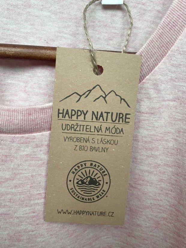 Dámské tričko hory - růžové