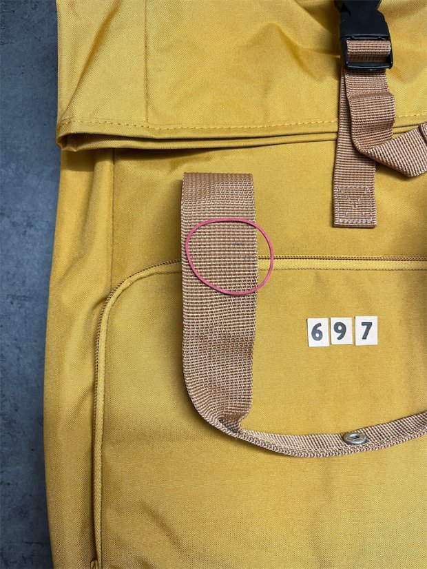 Zachraňte batoh recyklovaný Příroda - hořčicový