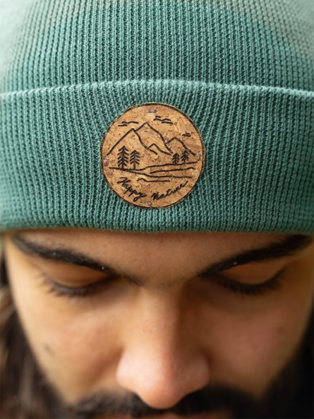 Čepice Krajinka - zelenomodrá