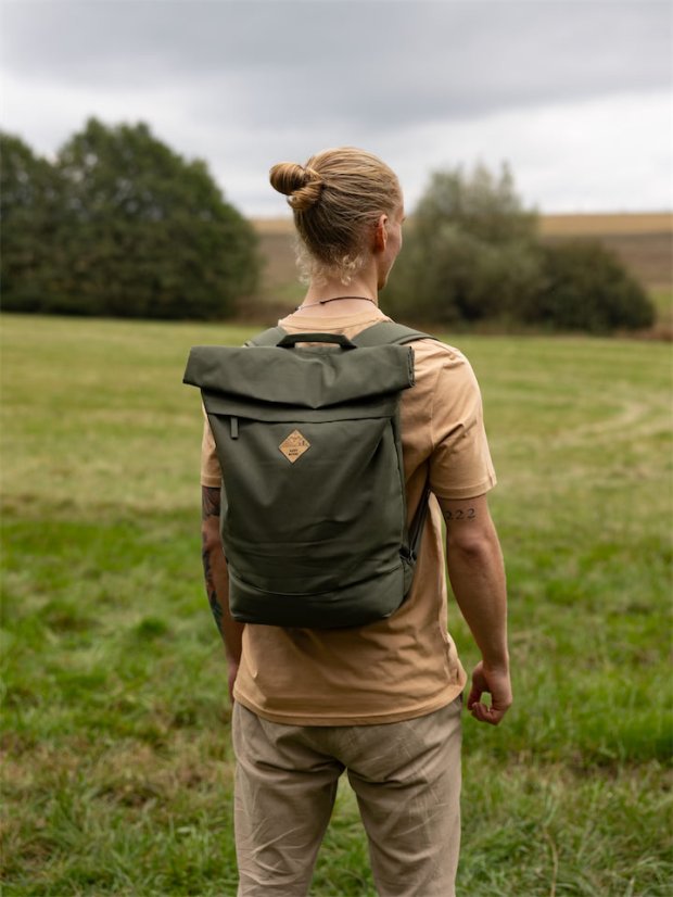 Batoh recyklovaný Příroda - khaki