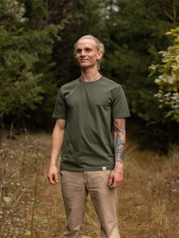 Pánské tričko Bez potisku - zelené