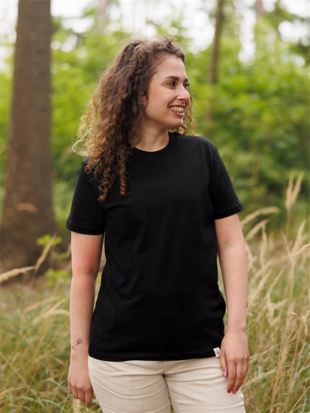 Dámské tričko Bez potisku - černé