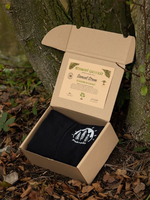 Pánská rozepínací mikina V srdci - černá