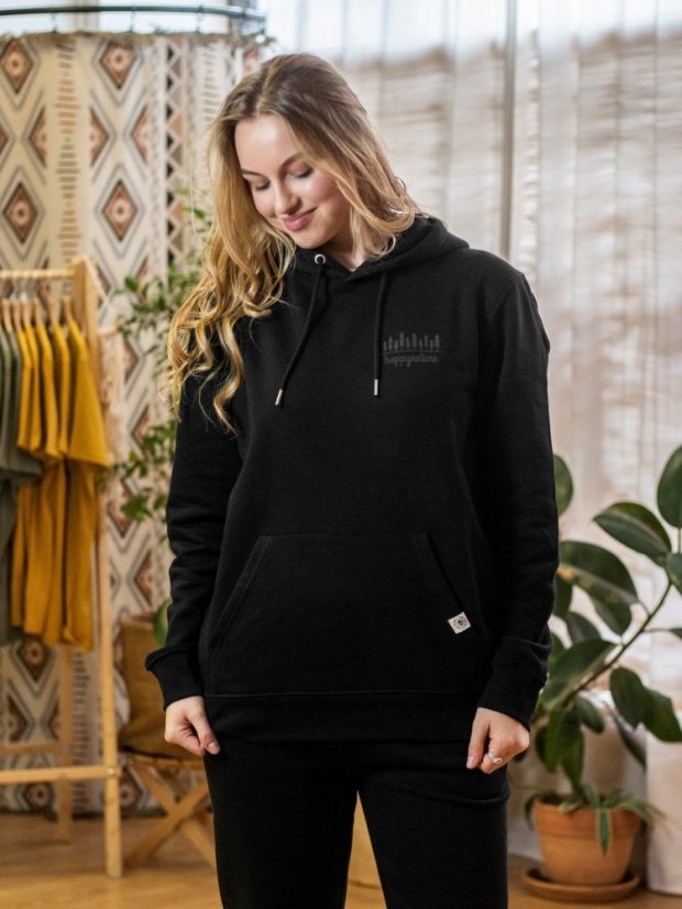 Dámská mikina 10 stromů - černá