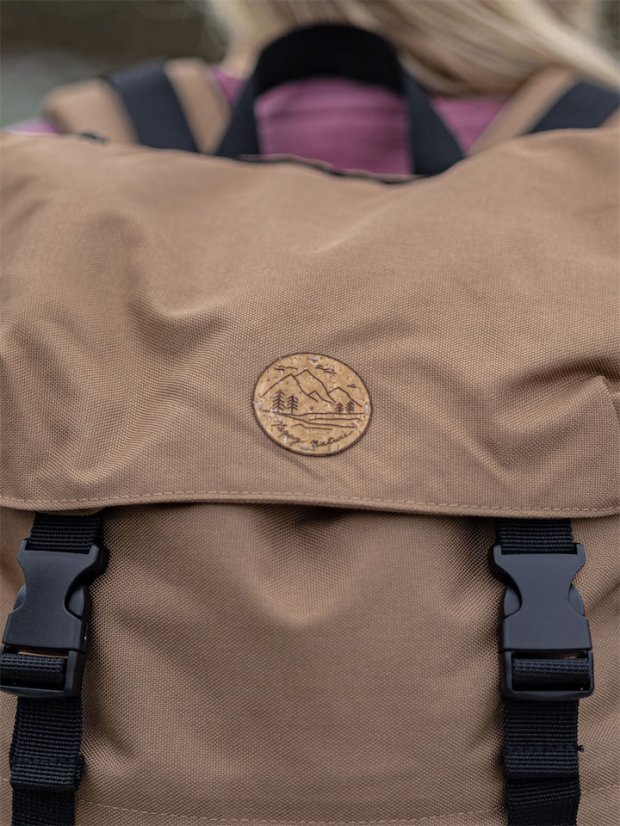 Batoh recyklovaný Krajinka - hnědý