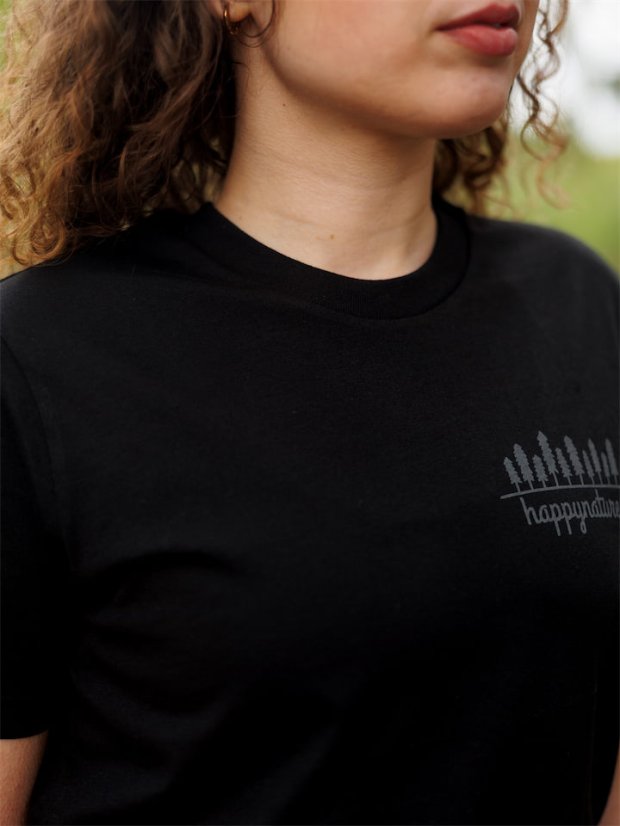 Dámské tričko 10 stromů - černé