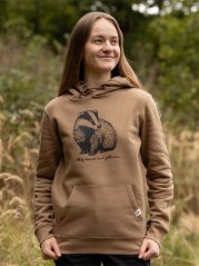 Dámská mikina Jezevec - hnědá