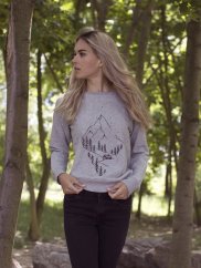 Dámský crewneck Pure nature - šedý