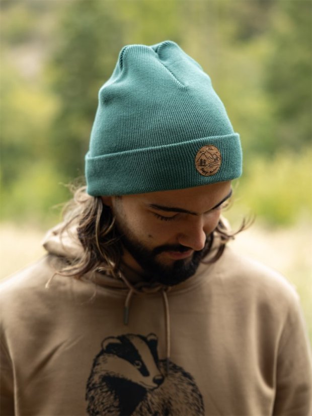 Čepice Krajinka - zelenomodrá