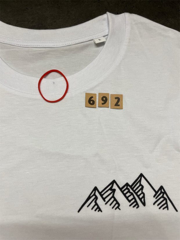 Zachraňte pánské tričko Pohoří - bílé