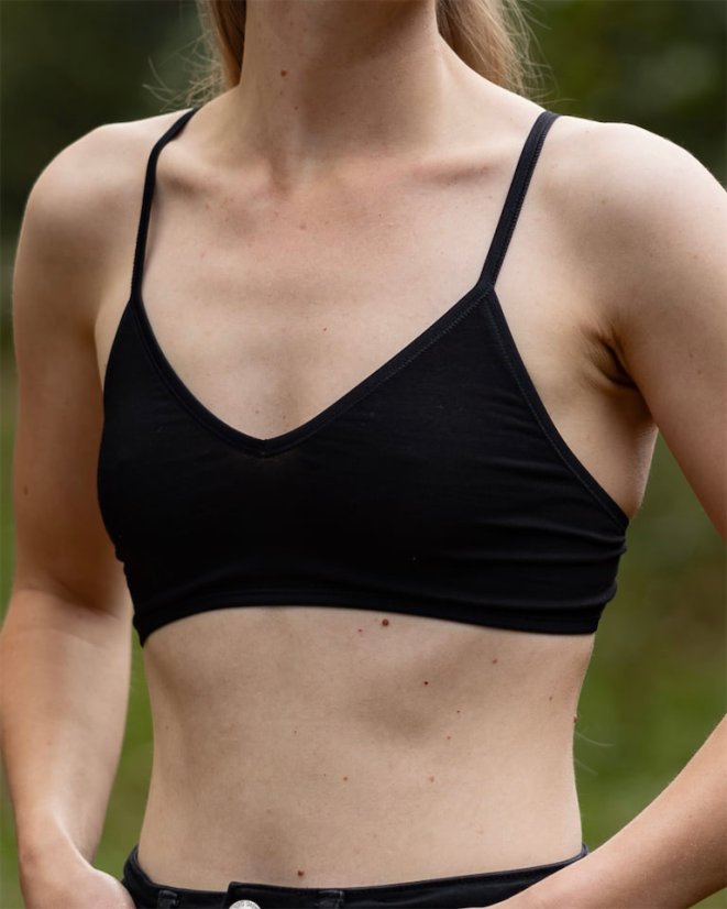 Podprsenka elastická - béžová/černá