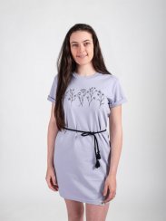 Zachraňte dámské šaty Kvítí - levandulové