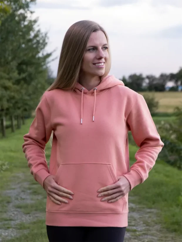 Zachraňte dámská lososová mikina Západ - volný střih