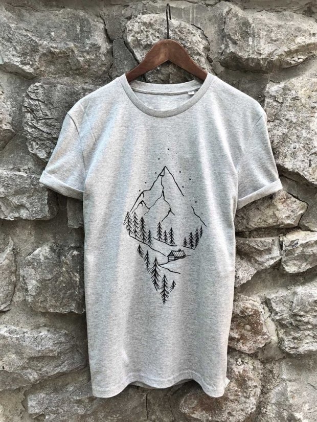 Dámské tričko Pure nature - šedé