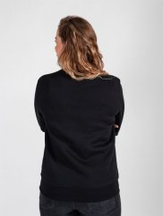 Dámská mikina bez kapuce Bez potisku - černá