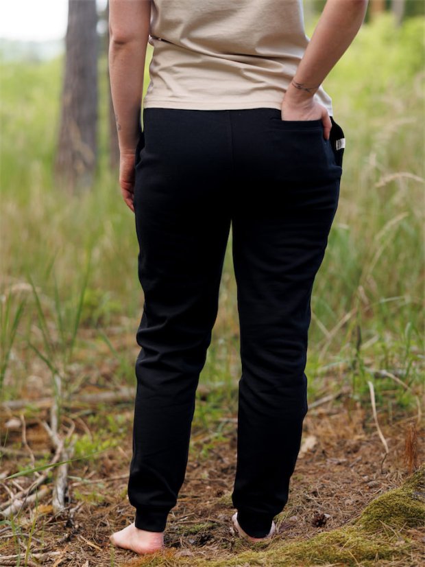 Dámské tepláky Bez potisku - černé