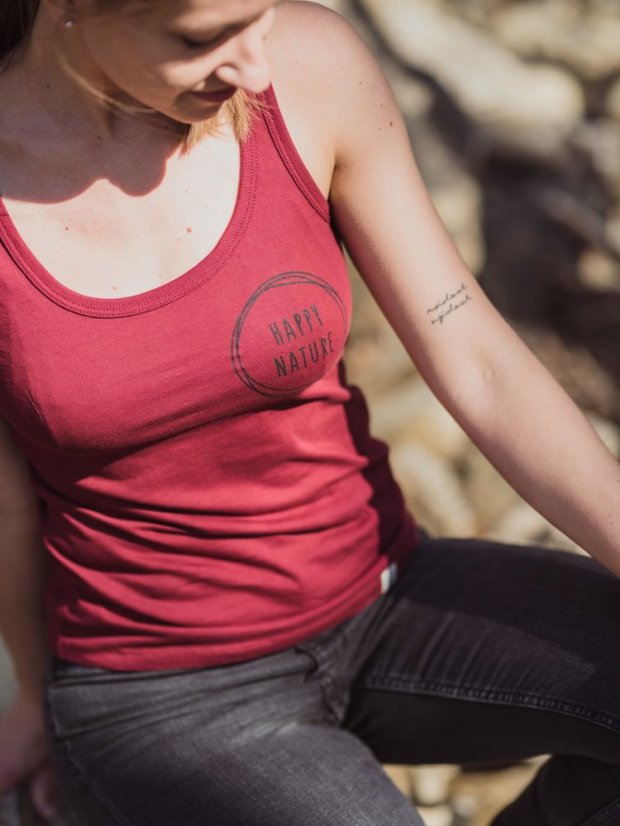 Zachraňte dámské tílko Connection - vínové