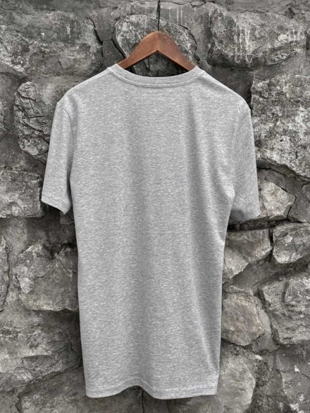 Pánské tričko s kapsičkou - šedé