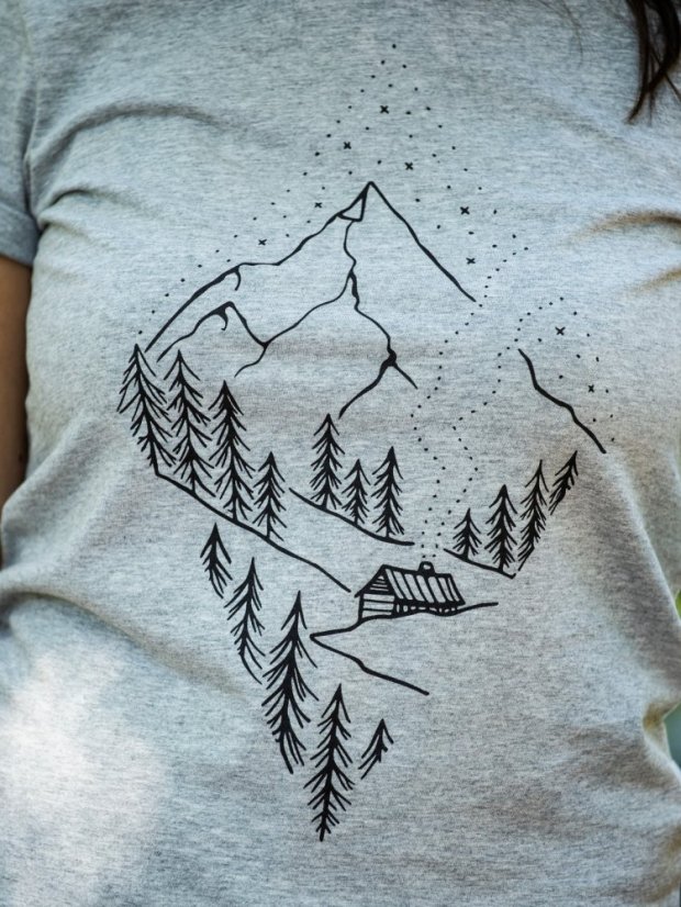 Dámské tričko Pure nature - šedé