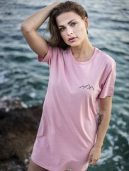 Zachraňte dámské šaty Hory - růžové