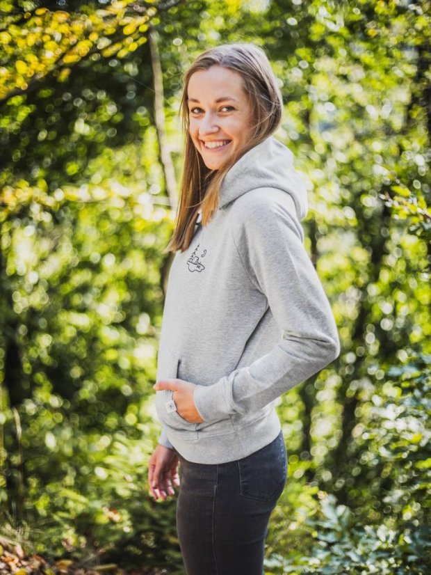 Zachraňte dámská mikina Kempr - šedá