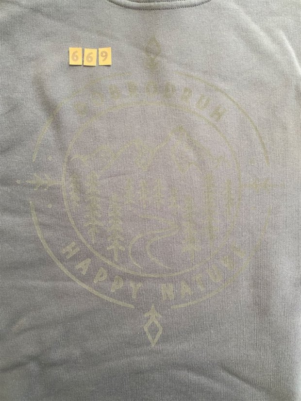 Zachraňte dámská modrošedá mikina Dobrodruh - volný střih