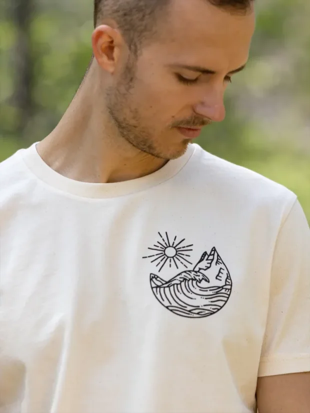 Zachraňte pánské tričko Oceán - naturální