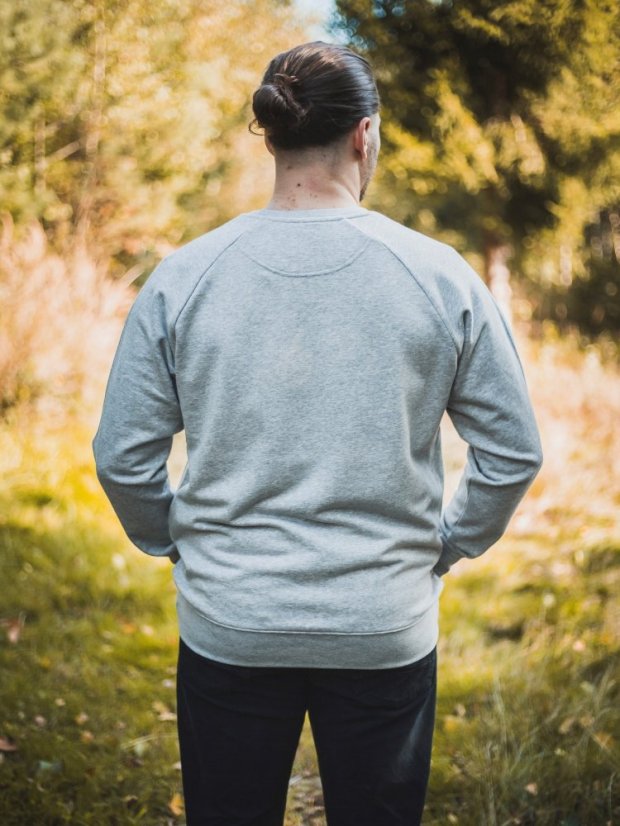 Pánský crewneck Kempr - šedý