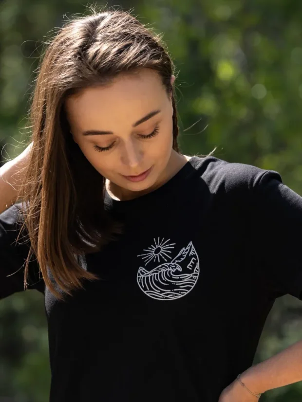 Zachraňte dámské šaty Oceán - černé