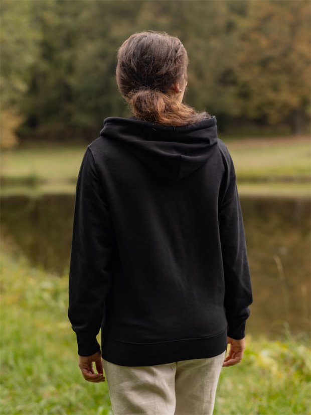 Dámská rozepínací mikina Bez Potisku - černá