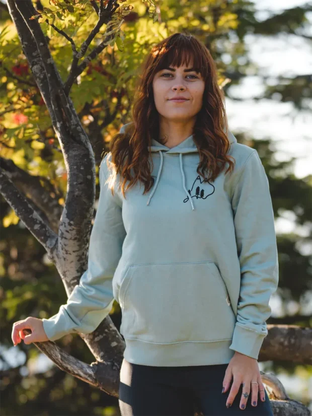 Dámská mikina Vrcholky - mintová