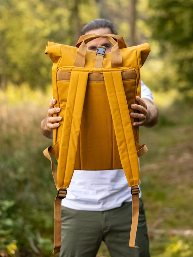 Zachraňte batoh recyklovaný Příroda - hořčicový