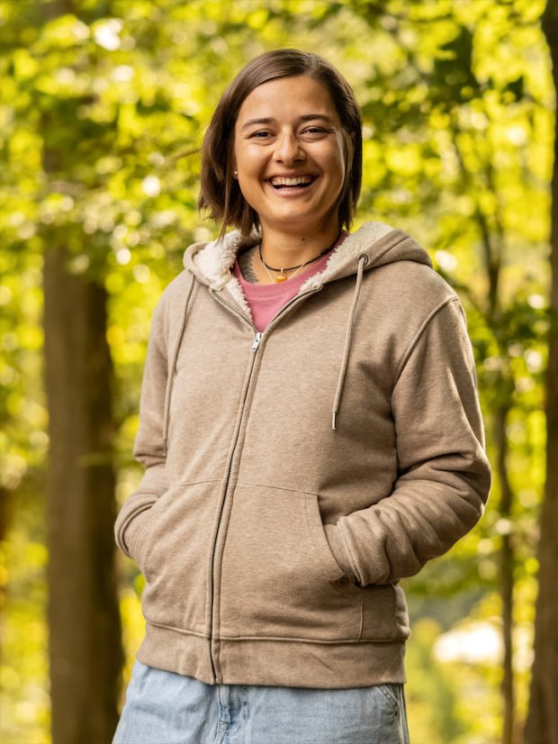 Dámská rozepínací mikina - písková