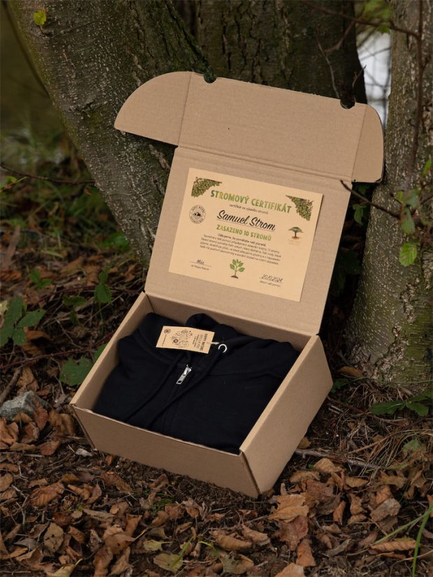 Pánská rozepínací mikina Bez Potisku - černá