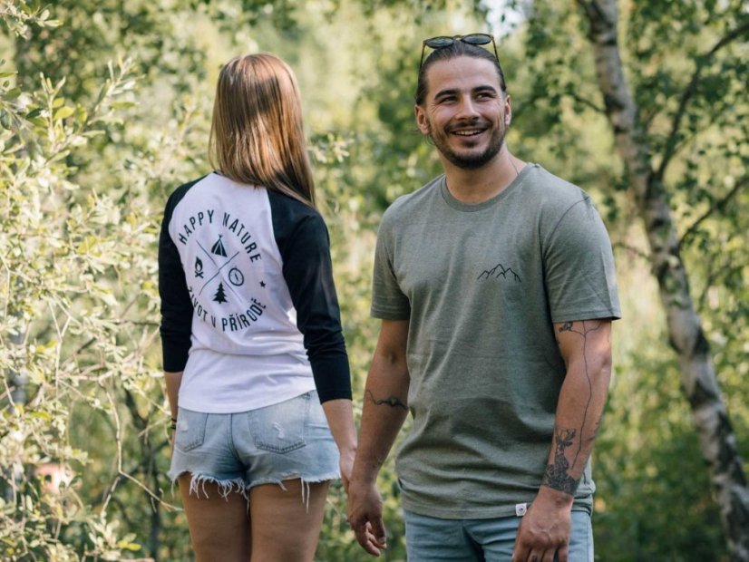 Pánské tričko Hory - zelené