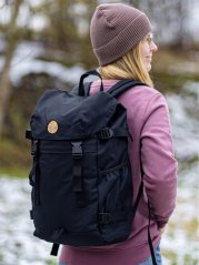 Batoh recyklovaný Krajinka - černý