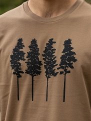 Pánské tričko Boroivce - hnědé