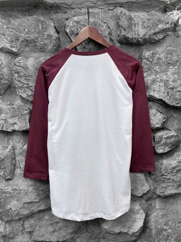Pánský raglan Západ - vínový