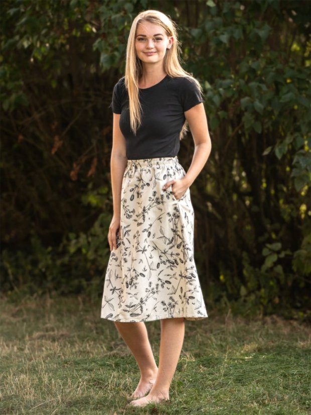 Dámská sukně Květinová