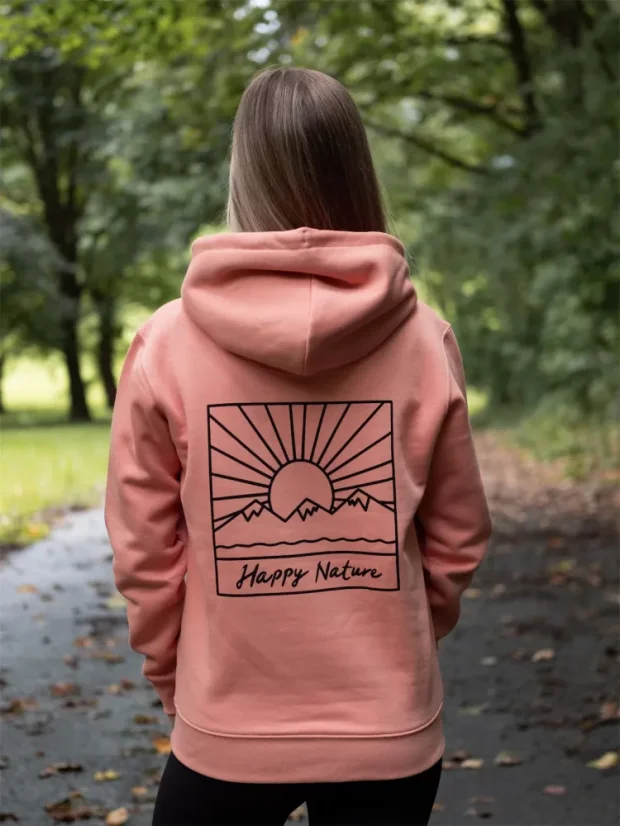 Zachraňte dámská lososová mikina Západ - volný střih