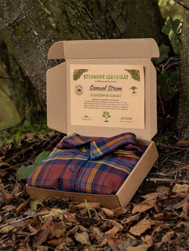 Pánská flanelová košile - károvaná