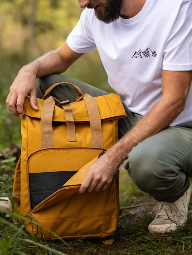 Zachraňte batoh recyklovaný Příroda - hořčicový