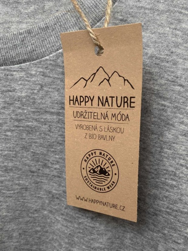 Pánské tričko s kapsičkou - šedé