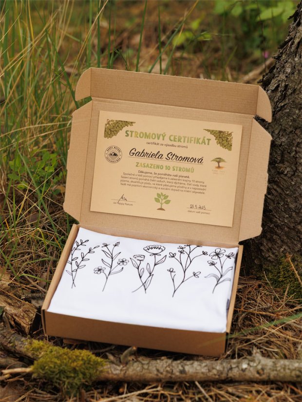 Dámské tričko Kvítí - bílé